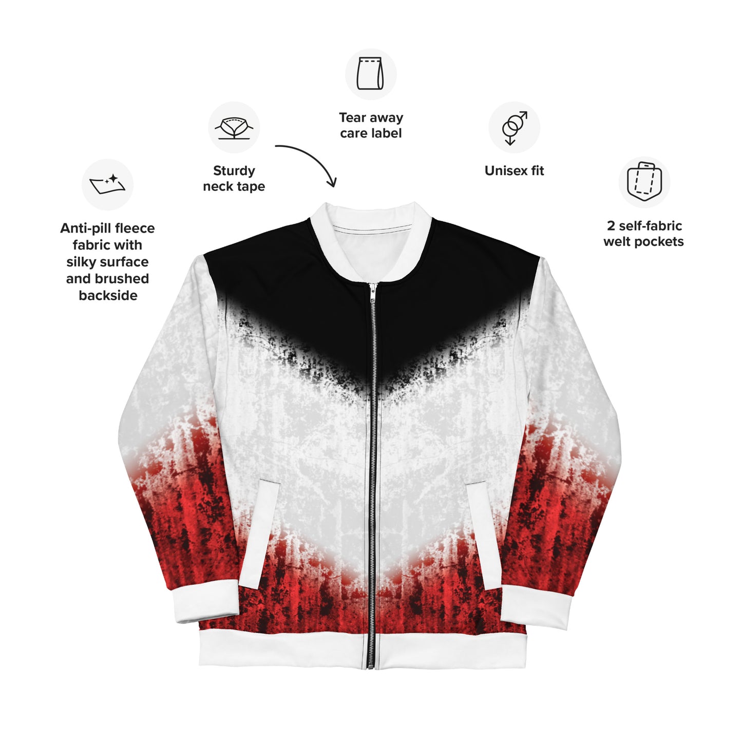 Schwarz Weiß Rot - Jacke