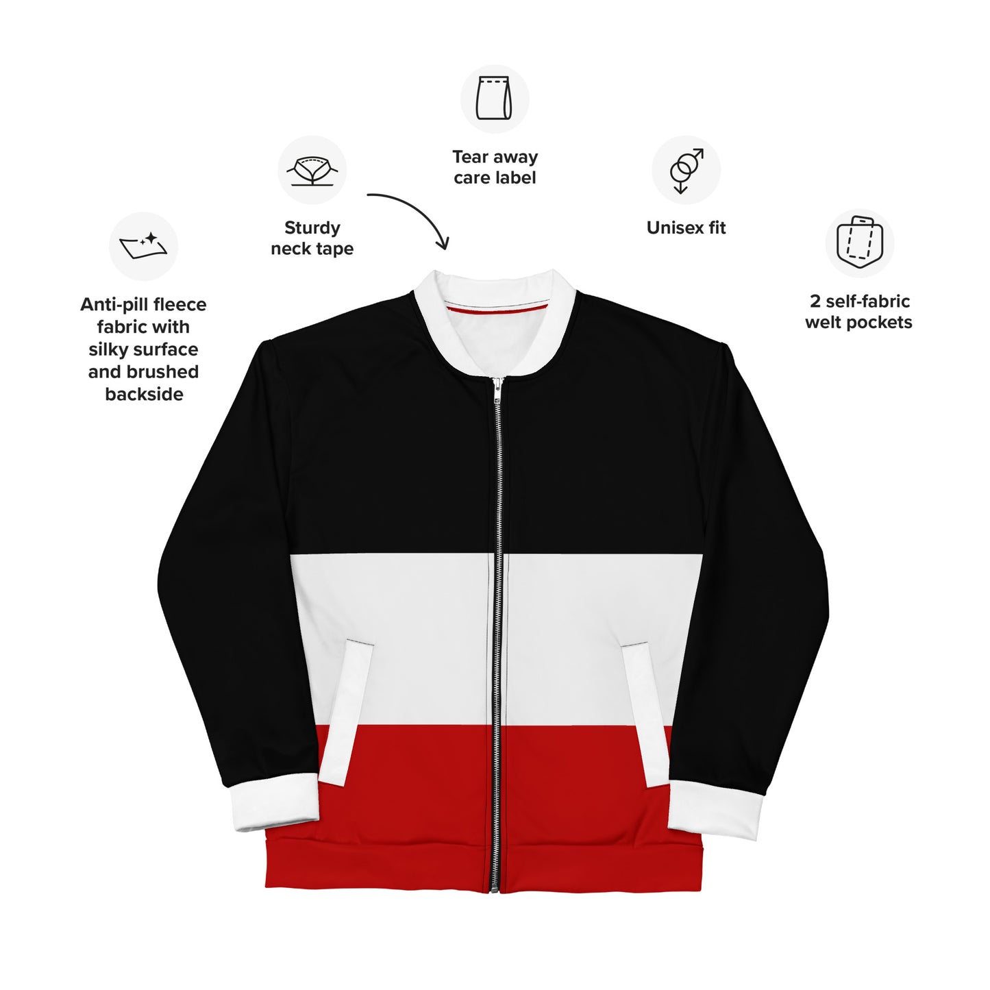 Schwarz Weiß Rot #2 - Jacke