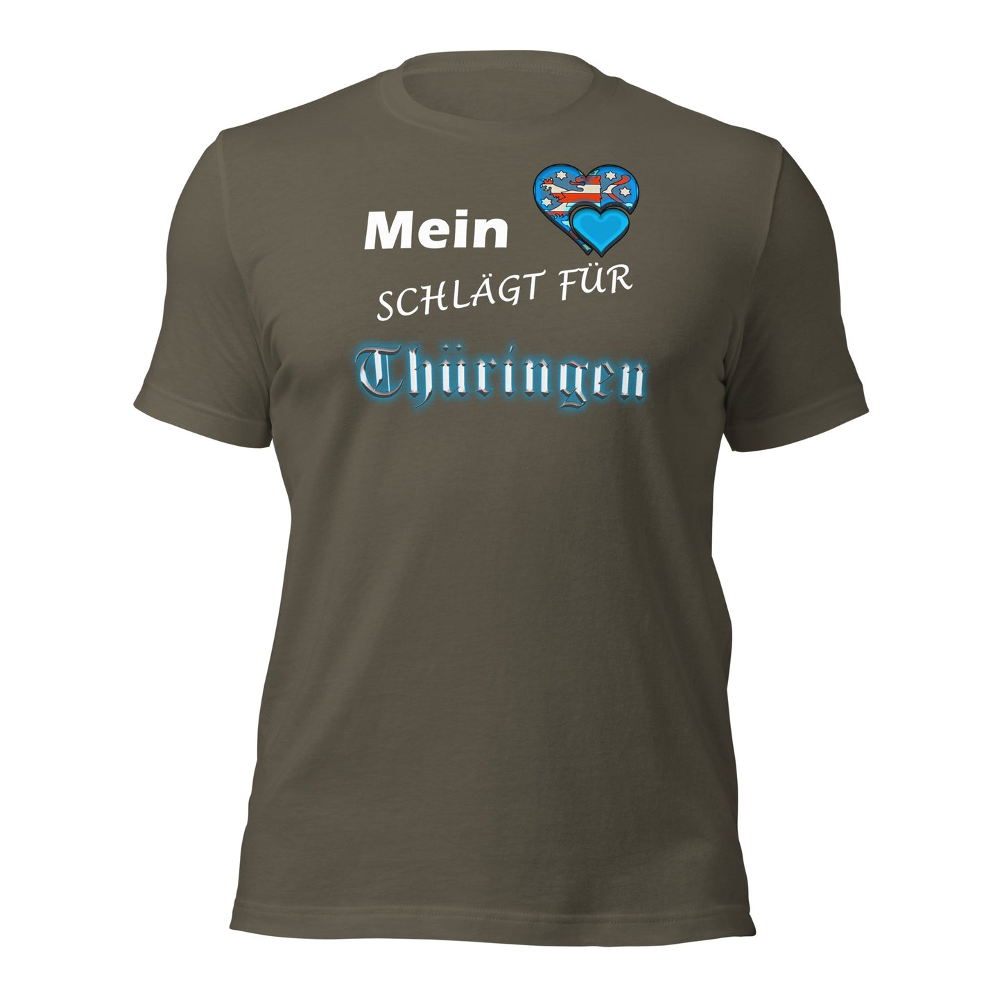 Mein Herz schlägt für Thüringen - Unisex-T-Shirt