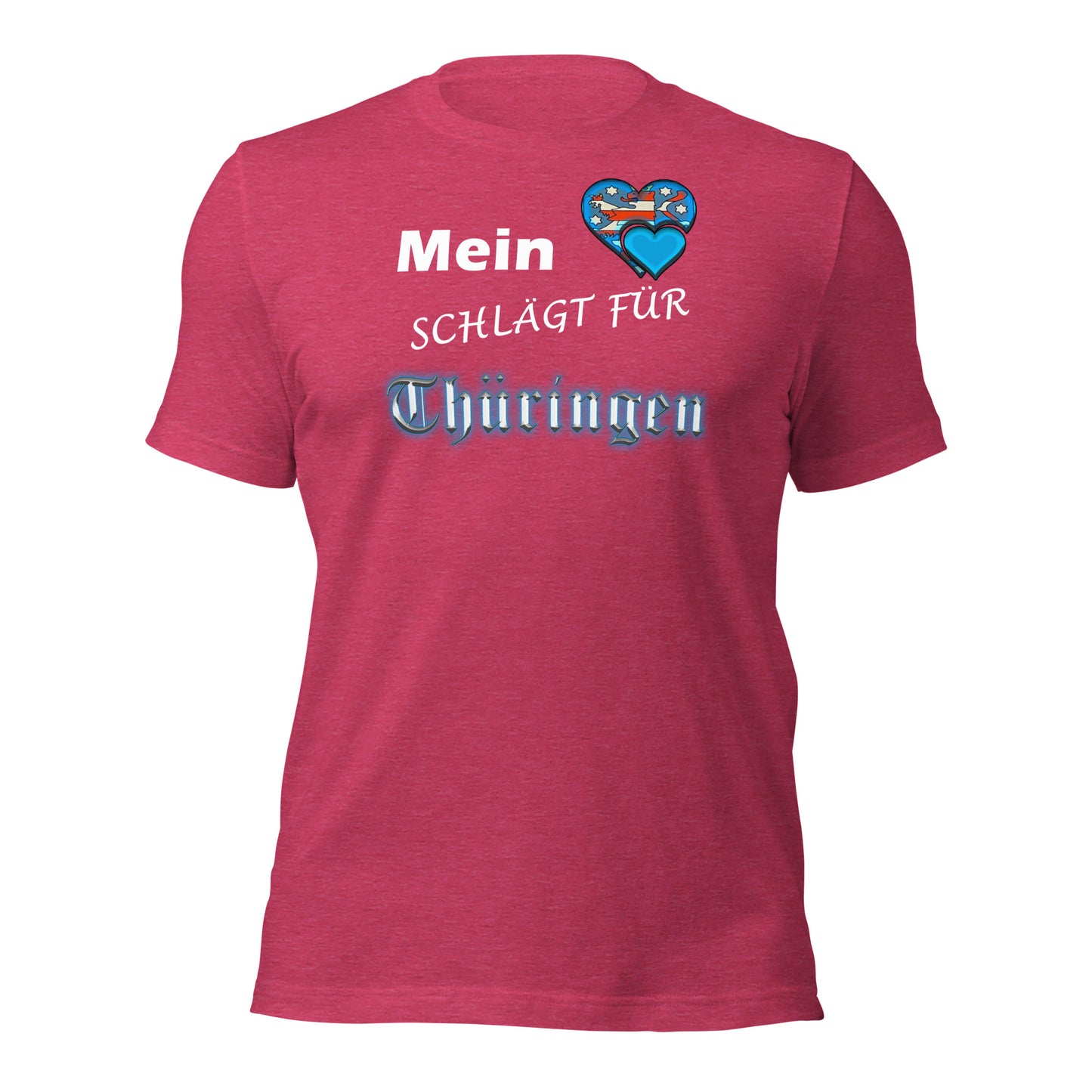 Mein Herz schlägt für Thüringen - Unisex-T-Shirt