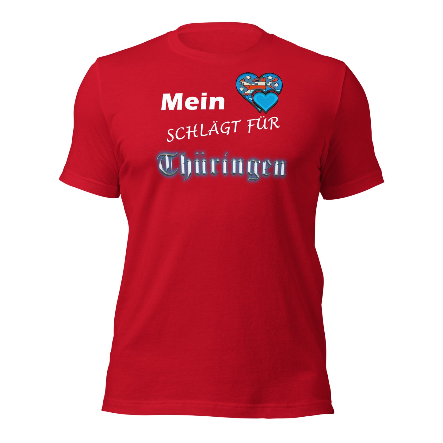 Mein Herz schlägt für Thüringen - Unisex-T-Shirt