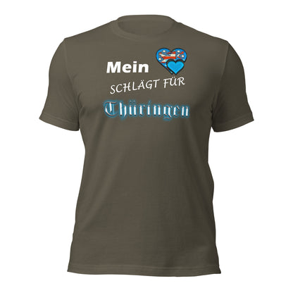 Mein Herz schlägt für Thüringen - Unisex-T-Shirt